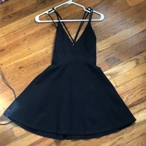 XS urban outfitters cross back black dress
